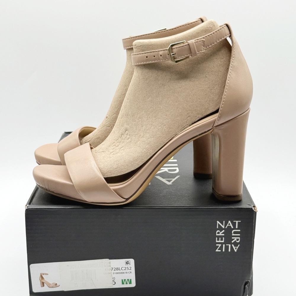 Naturalizer Beige Ankle Strap Heels